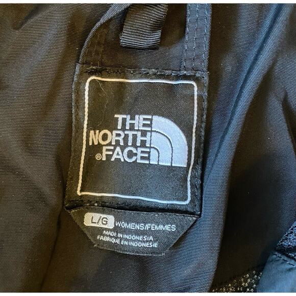 North Face Jacket Womens L Black HyVent Detach Hood Waterproof Rain Outdoor Coat - Picture 14 of 16
